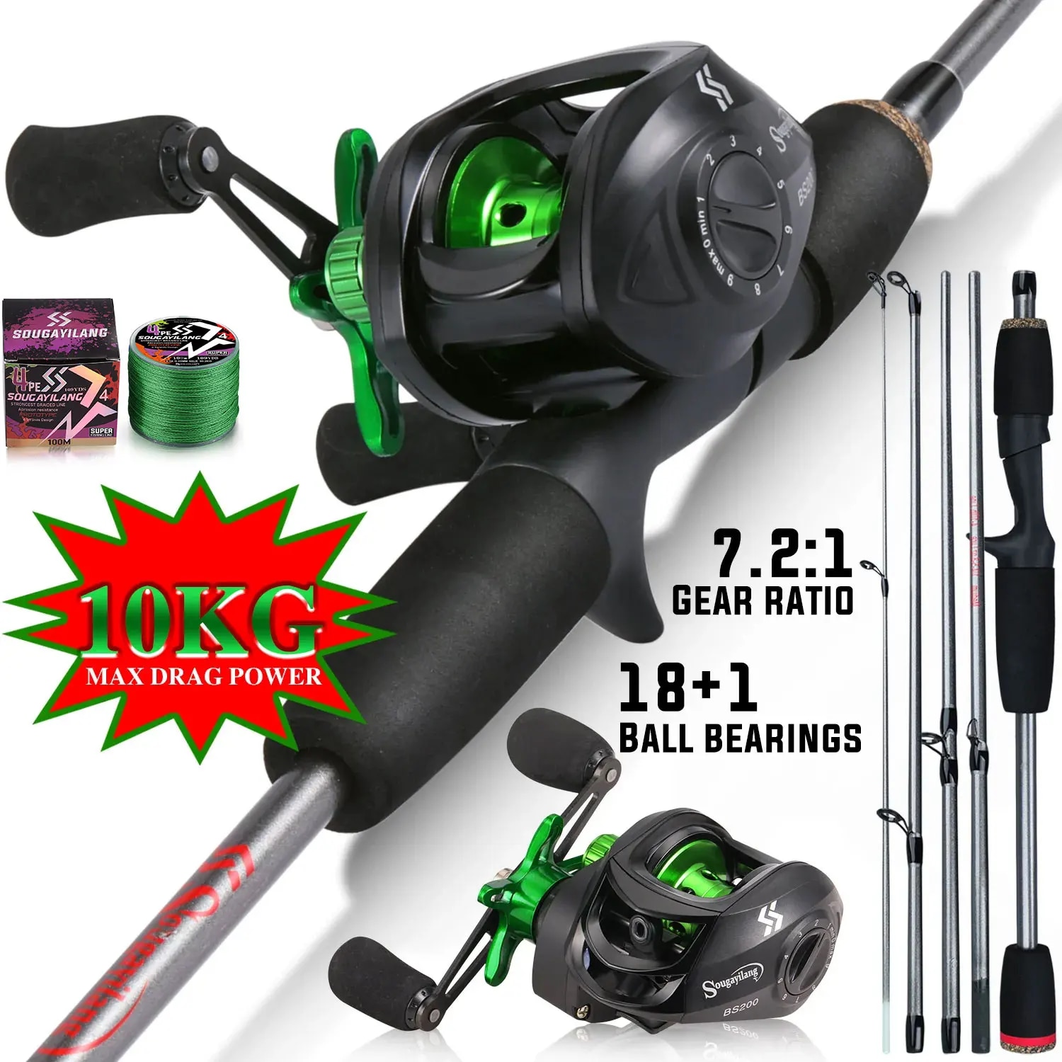 Sougayilang Fishing Rod Combo  - đánh giá và giá Fishing Line Spooler