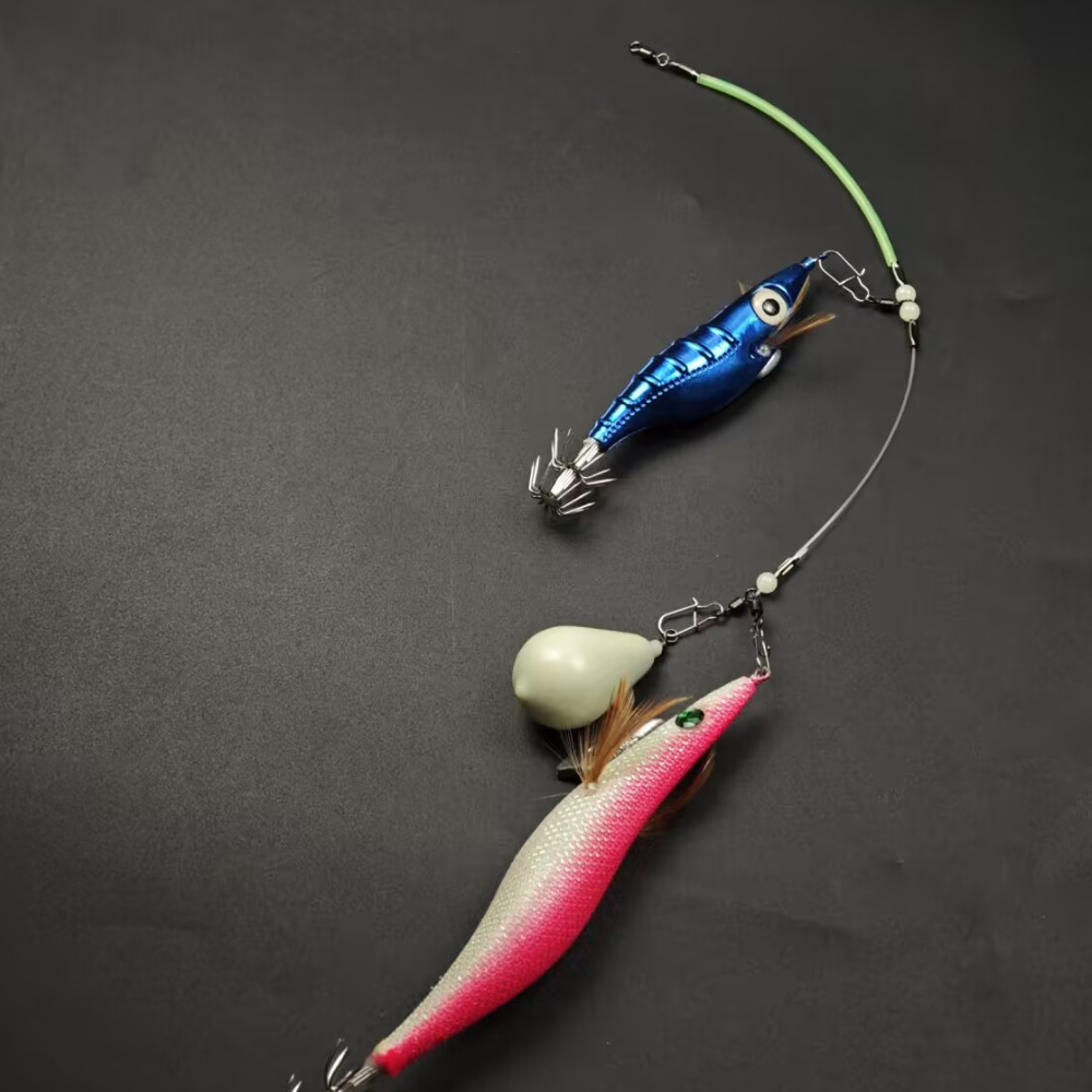 6pcs Luminous Squid Fishing Ri - đánh giá và giá Leader Line