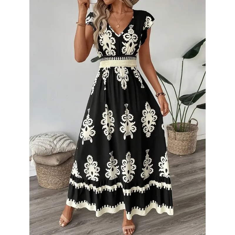 Plus Size New Women Fashion Fl - đánh giá và giá Tippet Line