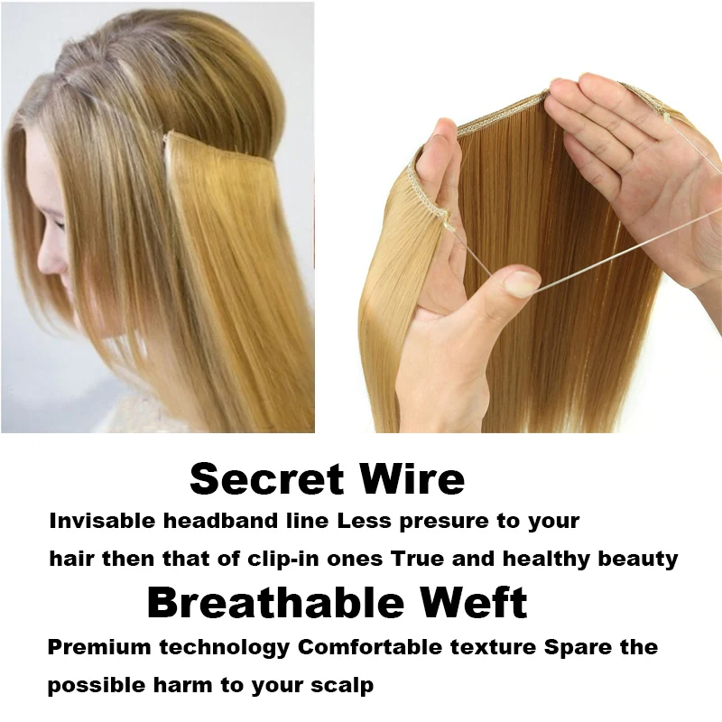 Fish Line Hair Extension Piece - đánh giá và giá Tippet Line